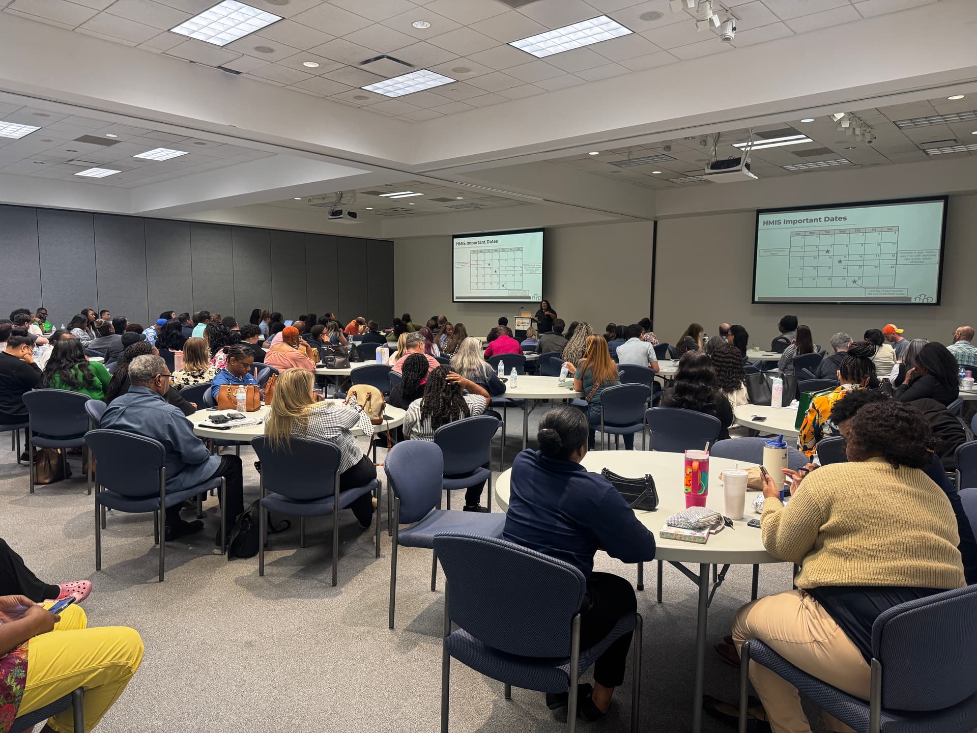 HMIS Forum attendees at the Coalition for the Homeless event